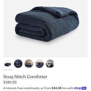 Navy King Super Soft comforter. Just dry cleaned.